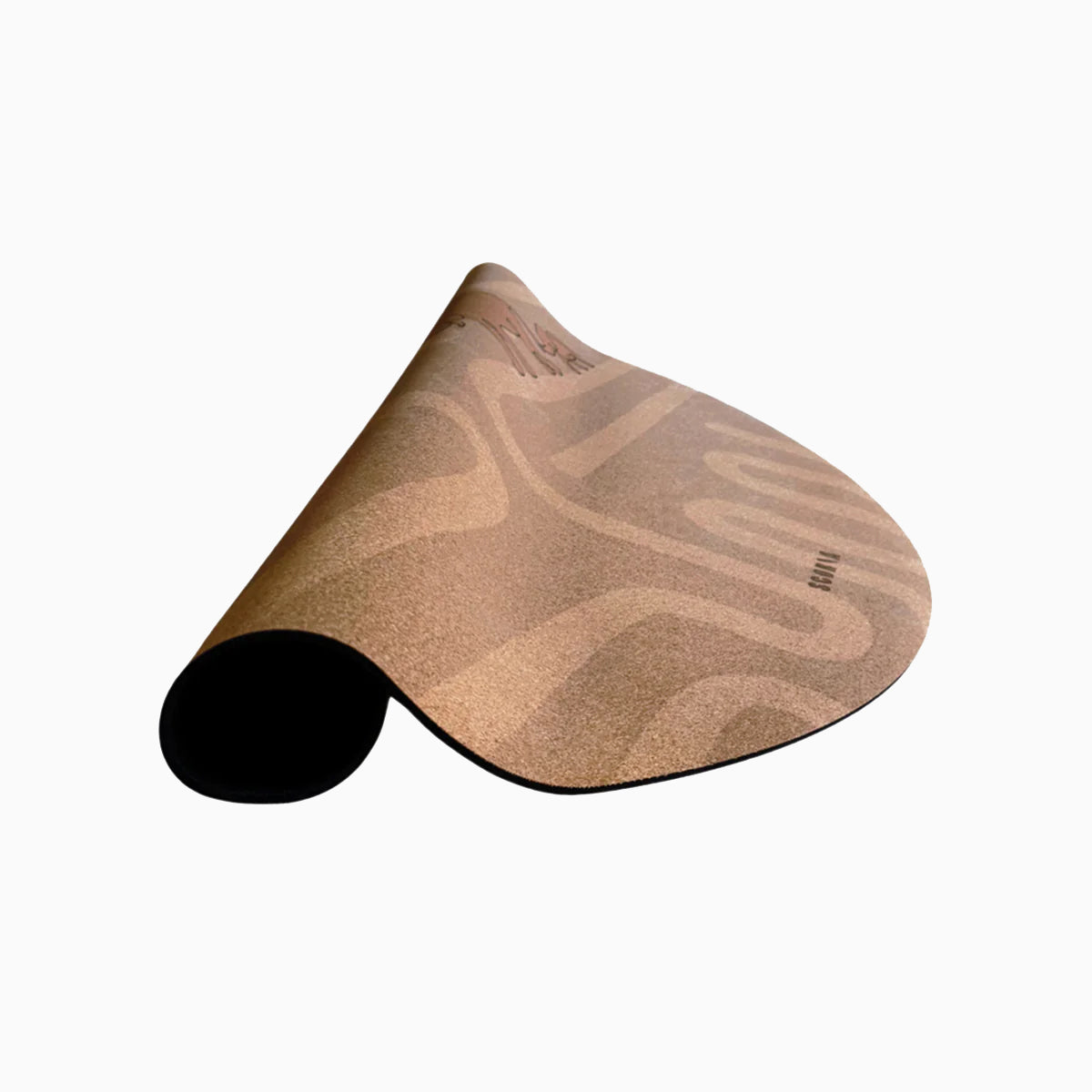 Elephant Walk Round Baby Mat | Kids Cork Yoga Mat | Play & Stretch | 47" dia