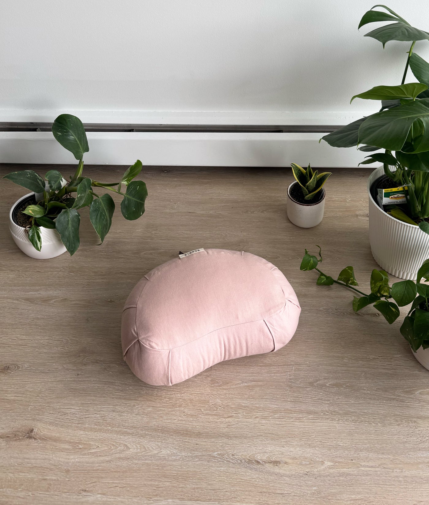 Coussin de méditation Crescent Natural | Sandy White