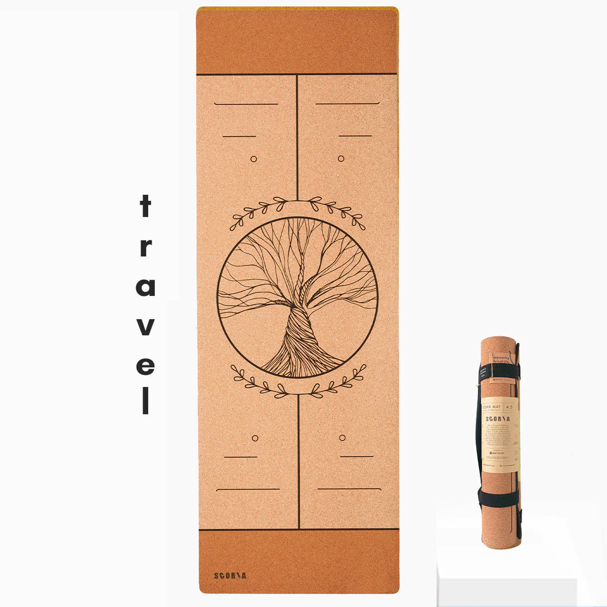 Travel Artist Cork Yoga Mat | 2MM (Choose Design)