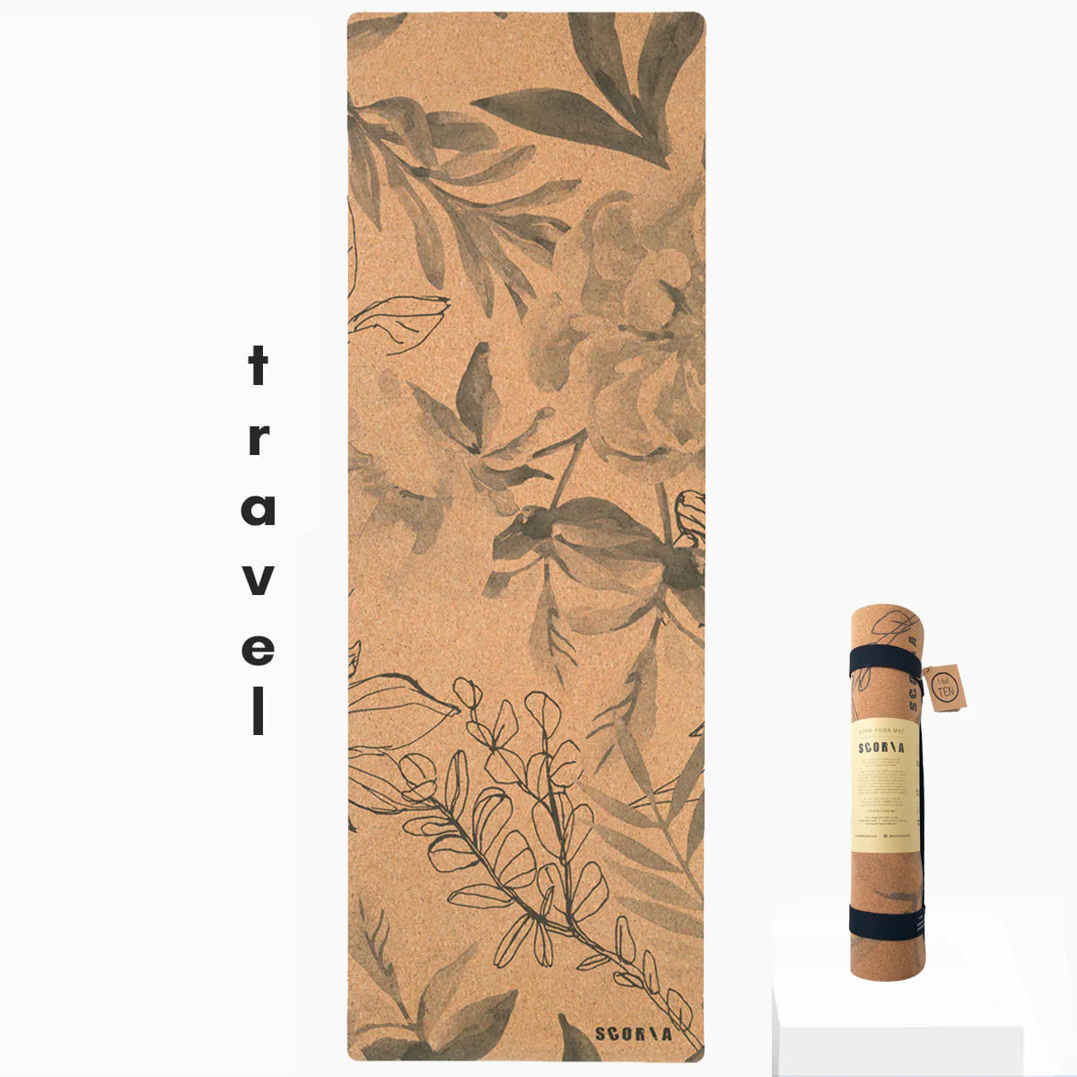 Travel Artist Cork Yoga Mat | 2MM (Choose Design)