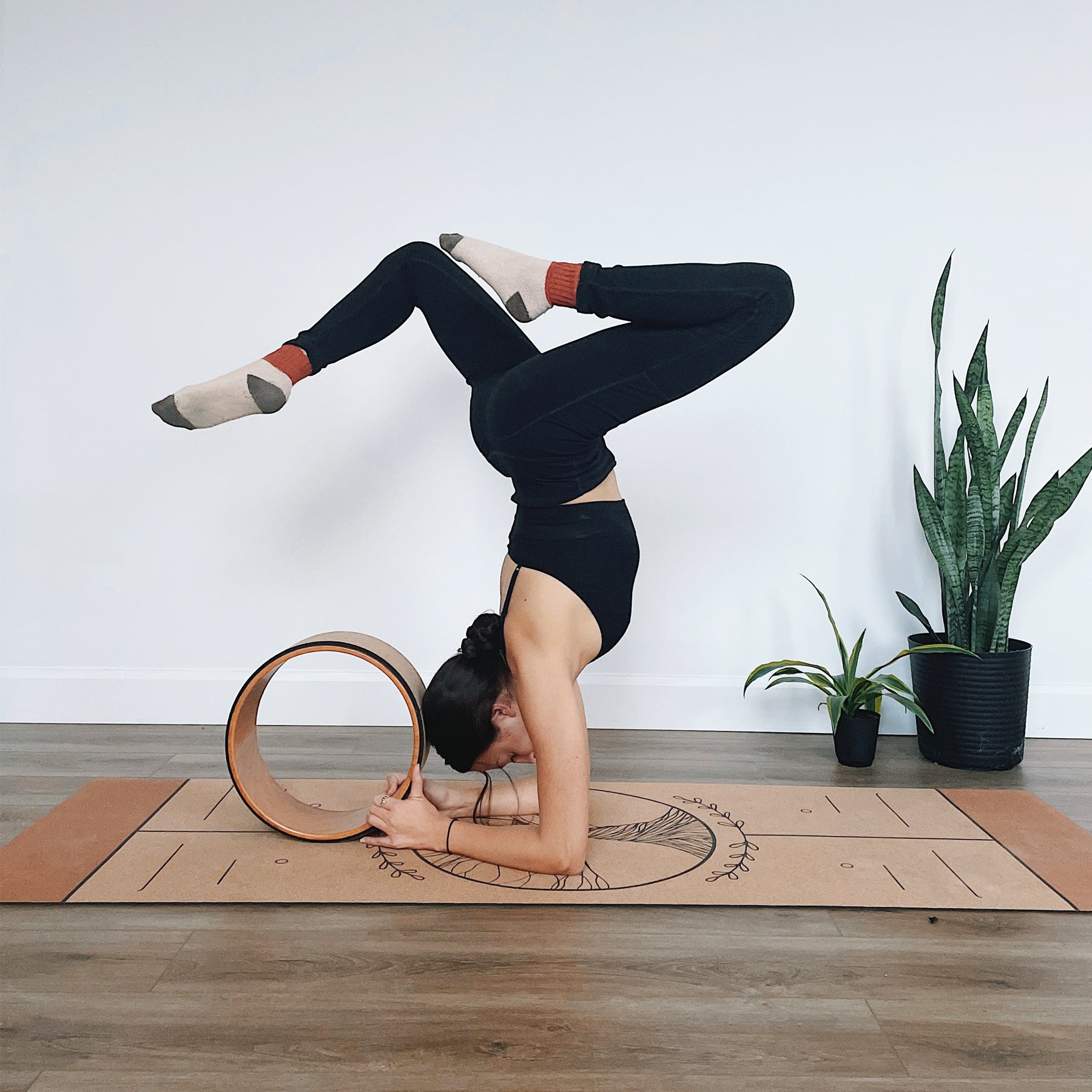 Illuminate Cork Yoga Wheel