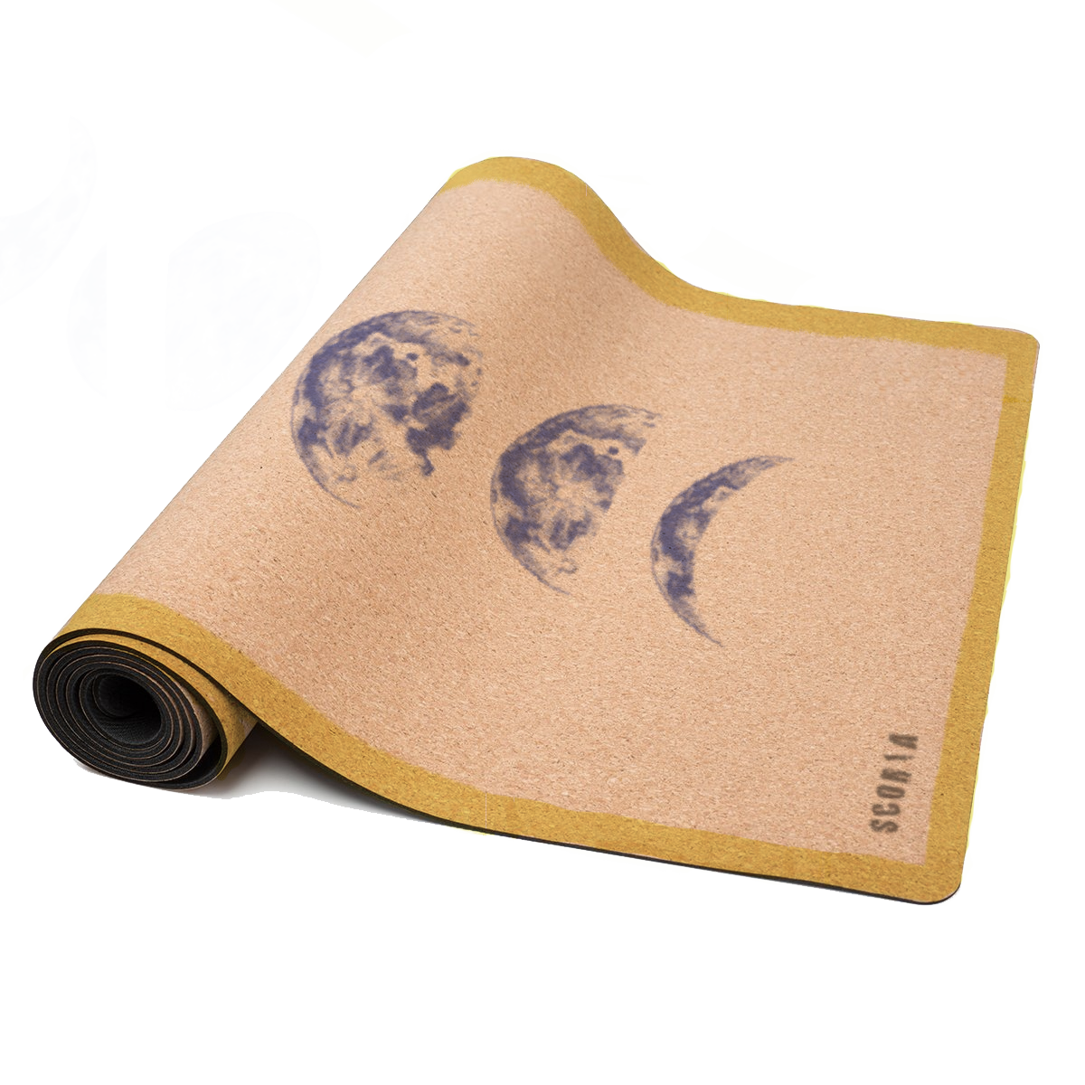 X-Tall Moon Phases Yoga Mat | 6'7 Long | 4.5MM