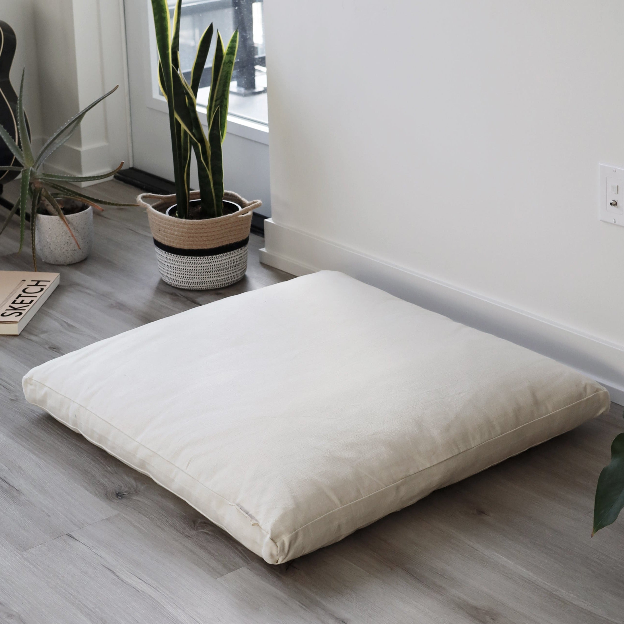 Zabuton Natural & Organic Meditation Mat | Ivory White