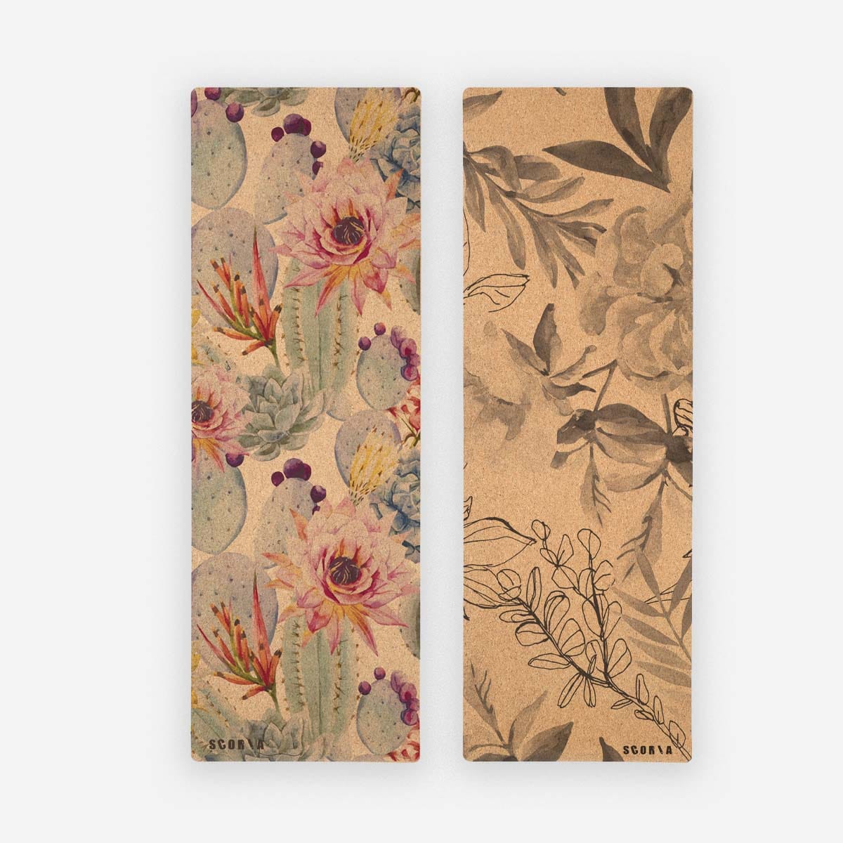 Pack Flower Power : tapis en liège Botanicals + Blossom