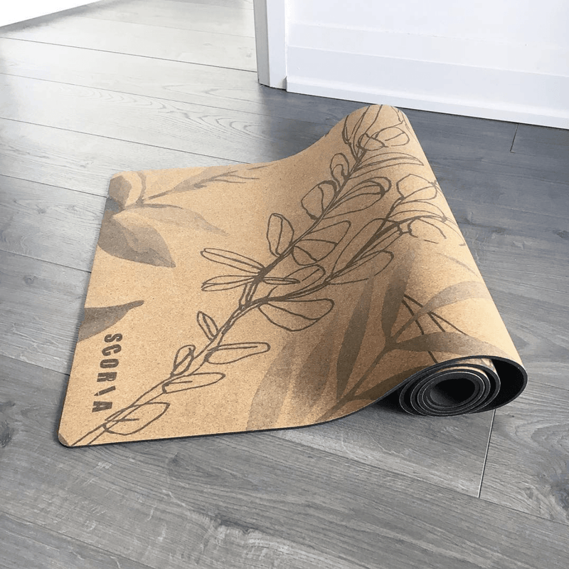 Blossom Cork Yoga Mat (4.5MM) - Scoria