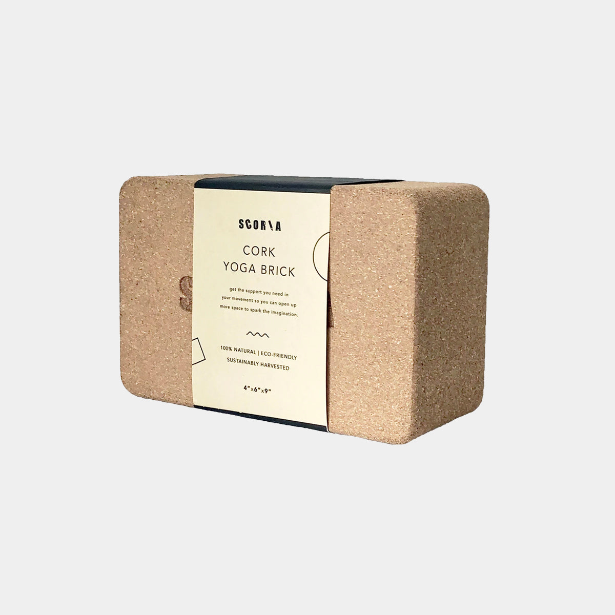 cork yoga block scoria