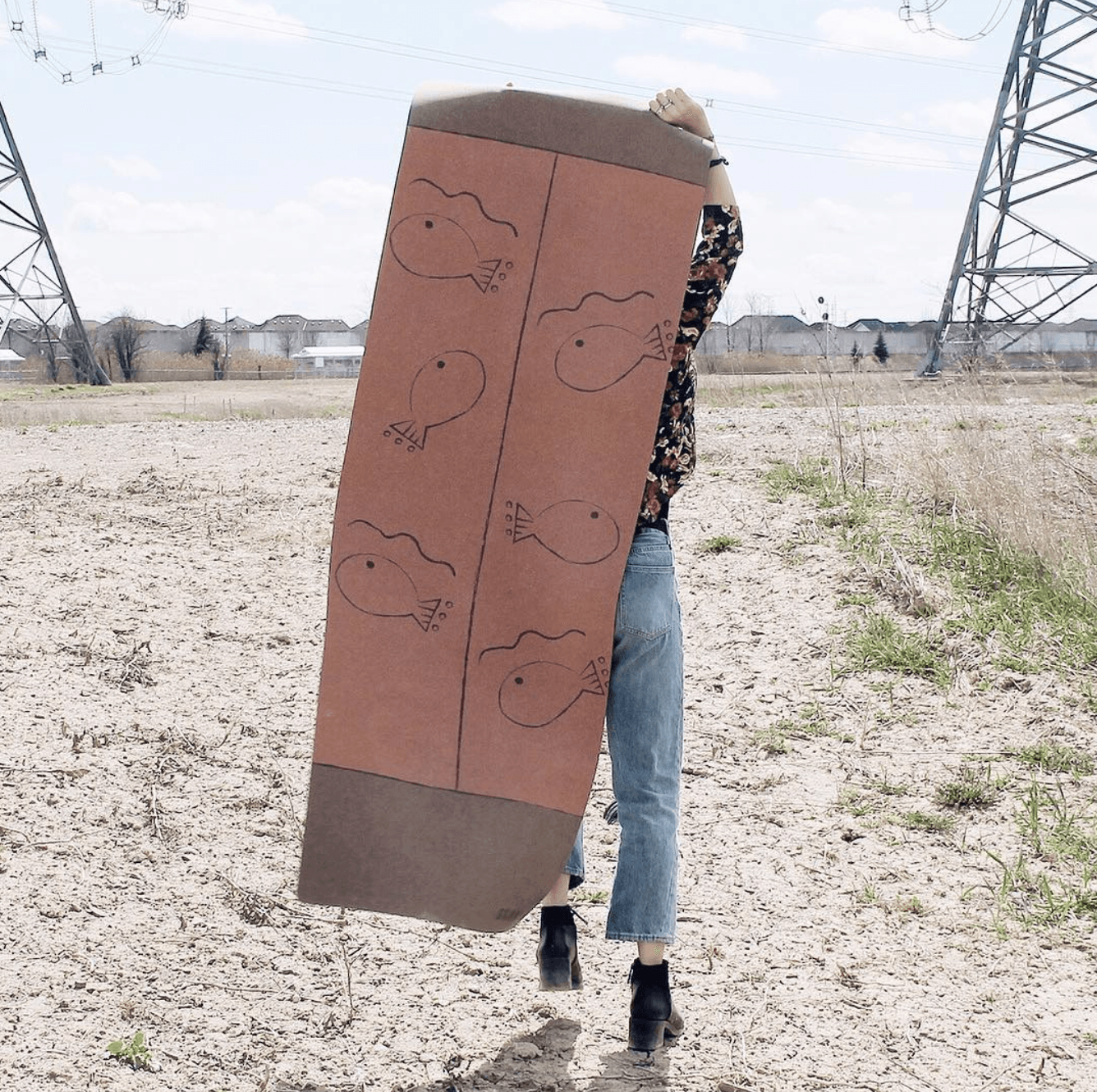 Alignment Cork Yoga Mat (3.5MM) - Scoria