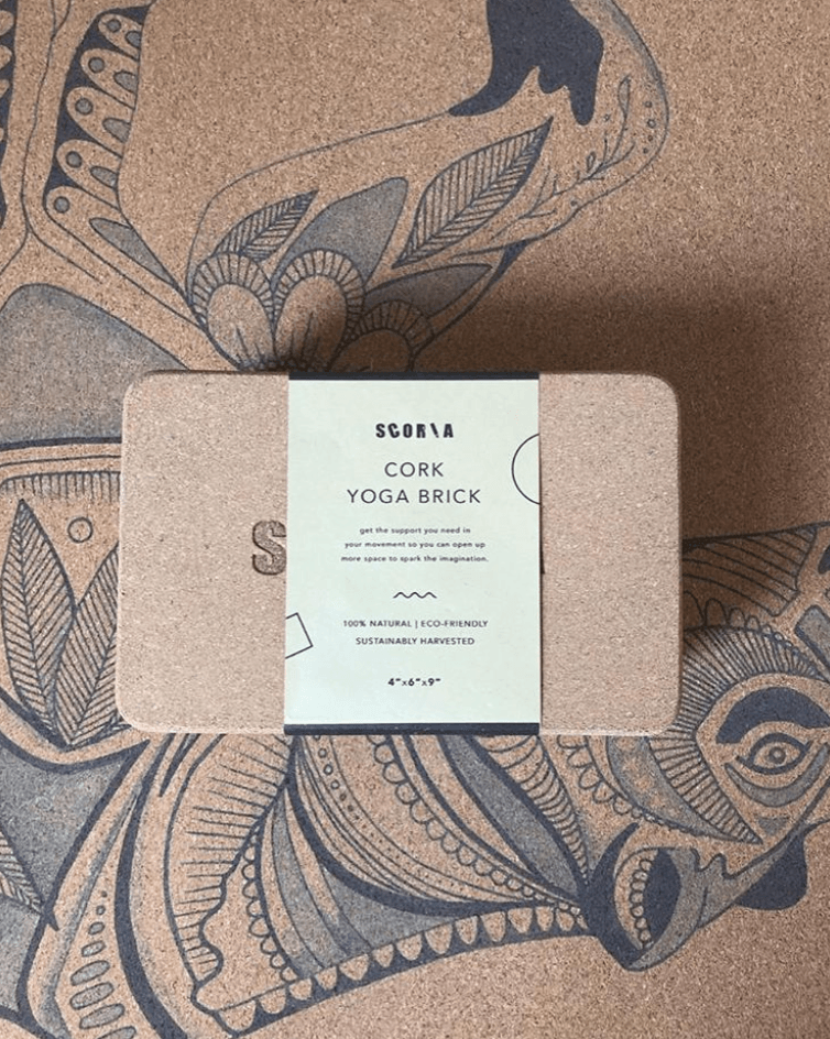 PAIR OF THE ORIGINAL CORK YOGA BLOCKS | 4"x6x9"