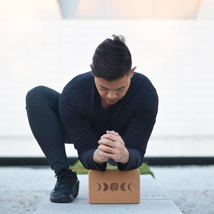 Pair of Moon Cork Yoga Blocks | Original | 4"x6x9"