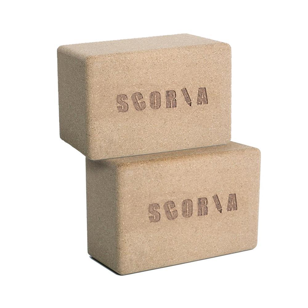 The Essential Cork Yoga Pack: Mat (Choose Size) + 2 Blocks + Stretch Strap