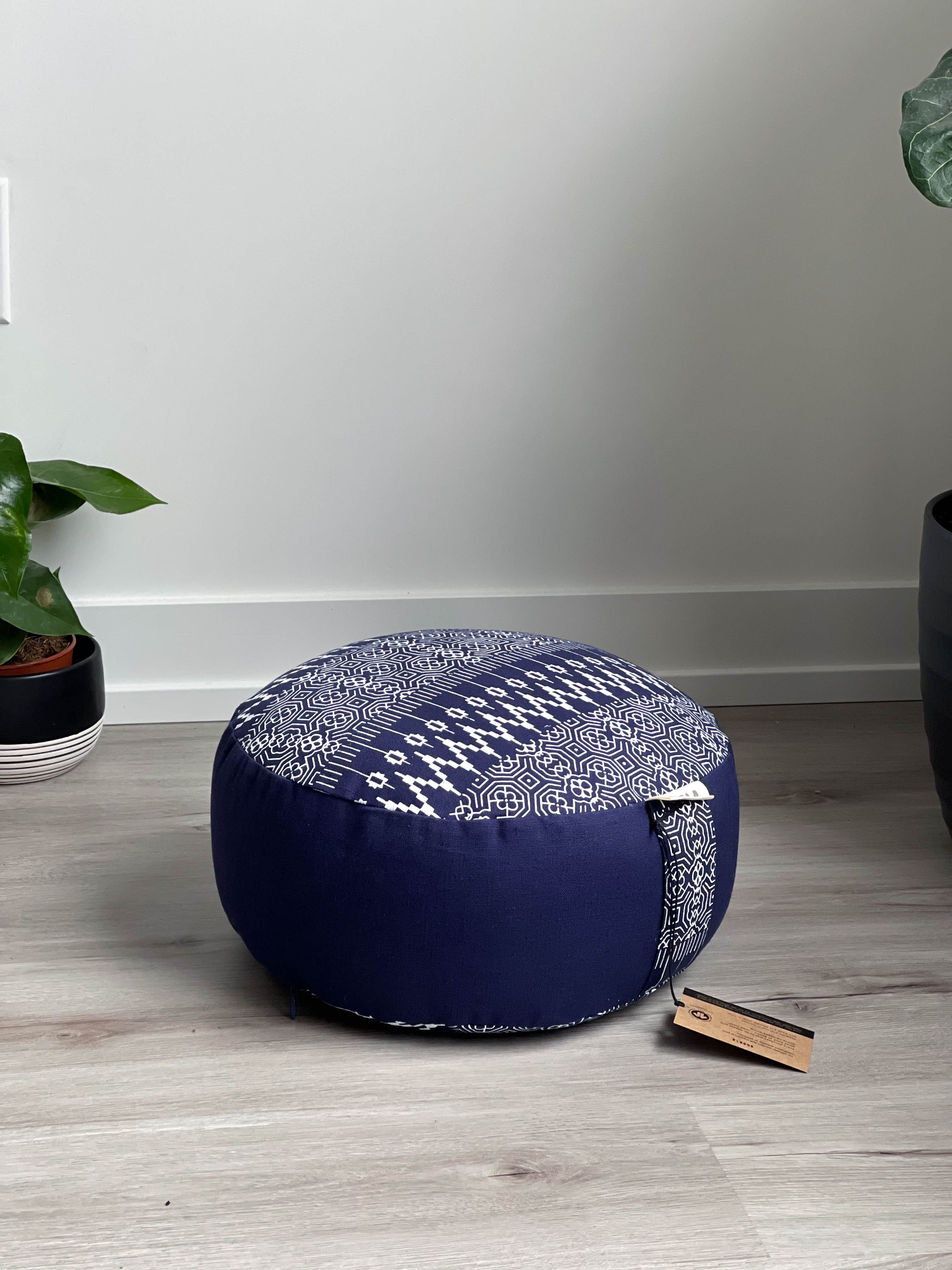 scoria's organic natural sustainable ethical environmental round meditation cushions