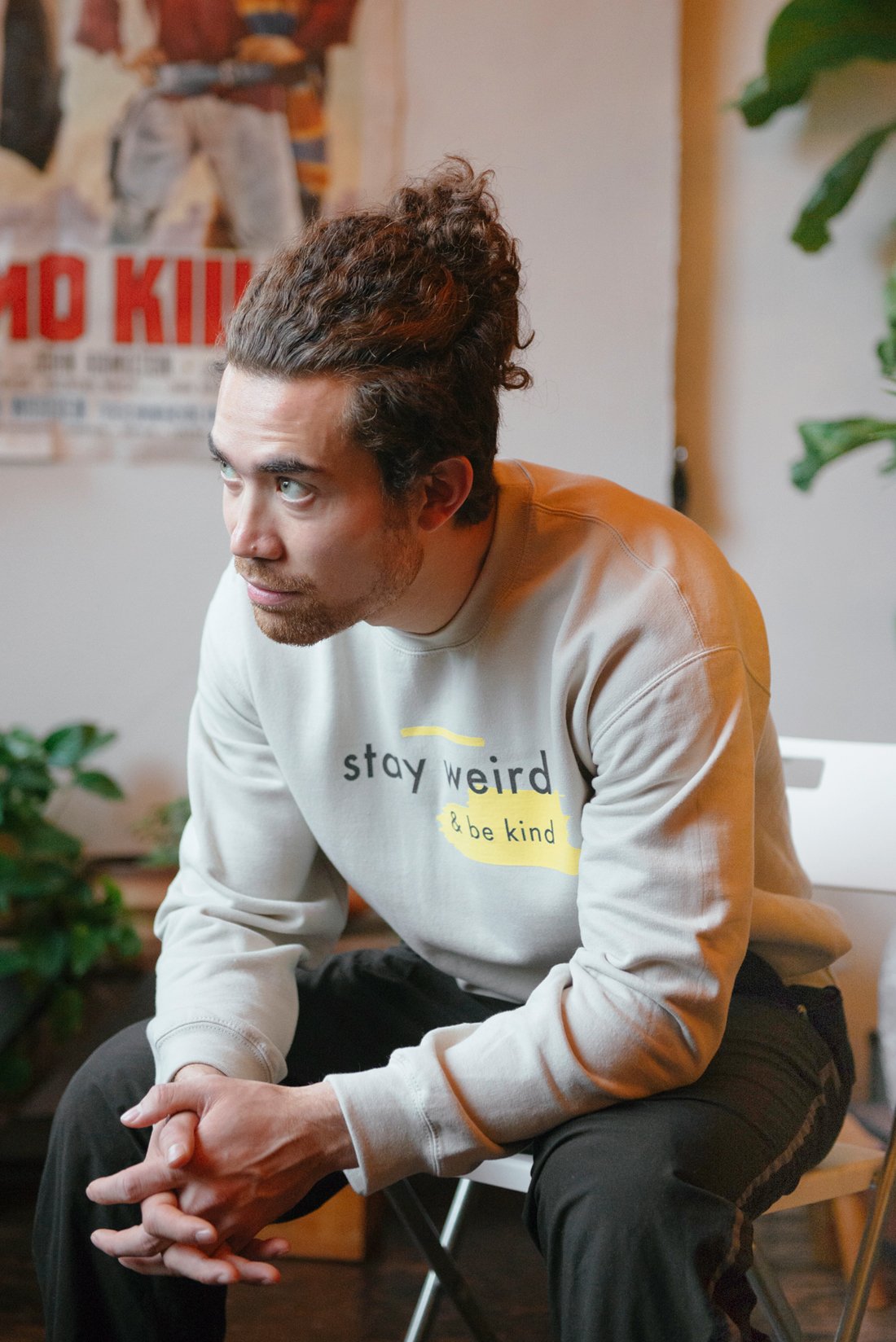 Stay Weird & Be Kind Sweatshirt - Scoria