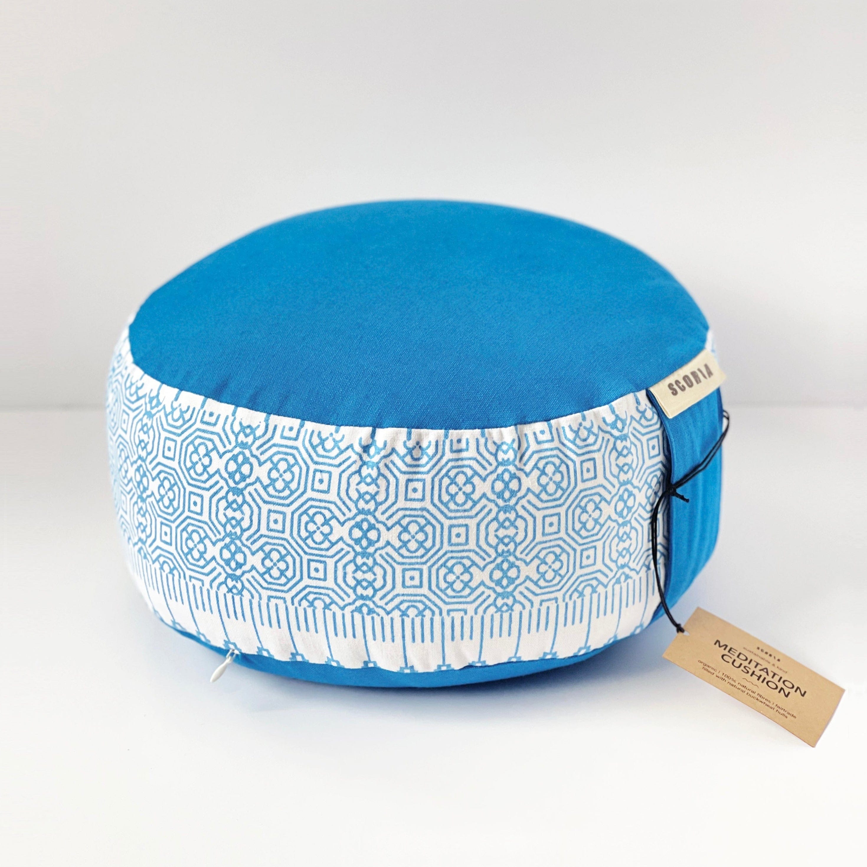 scoria's organic natural sustainable ethical environmental round meditation cushions
