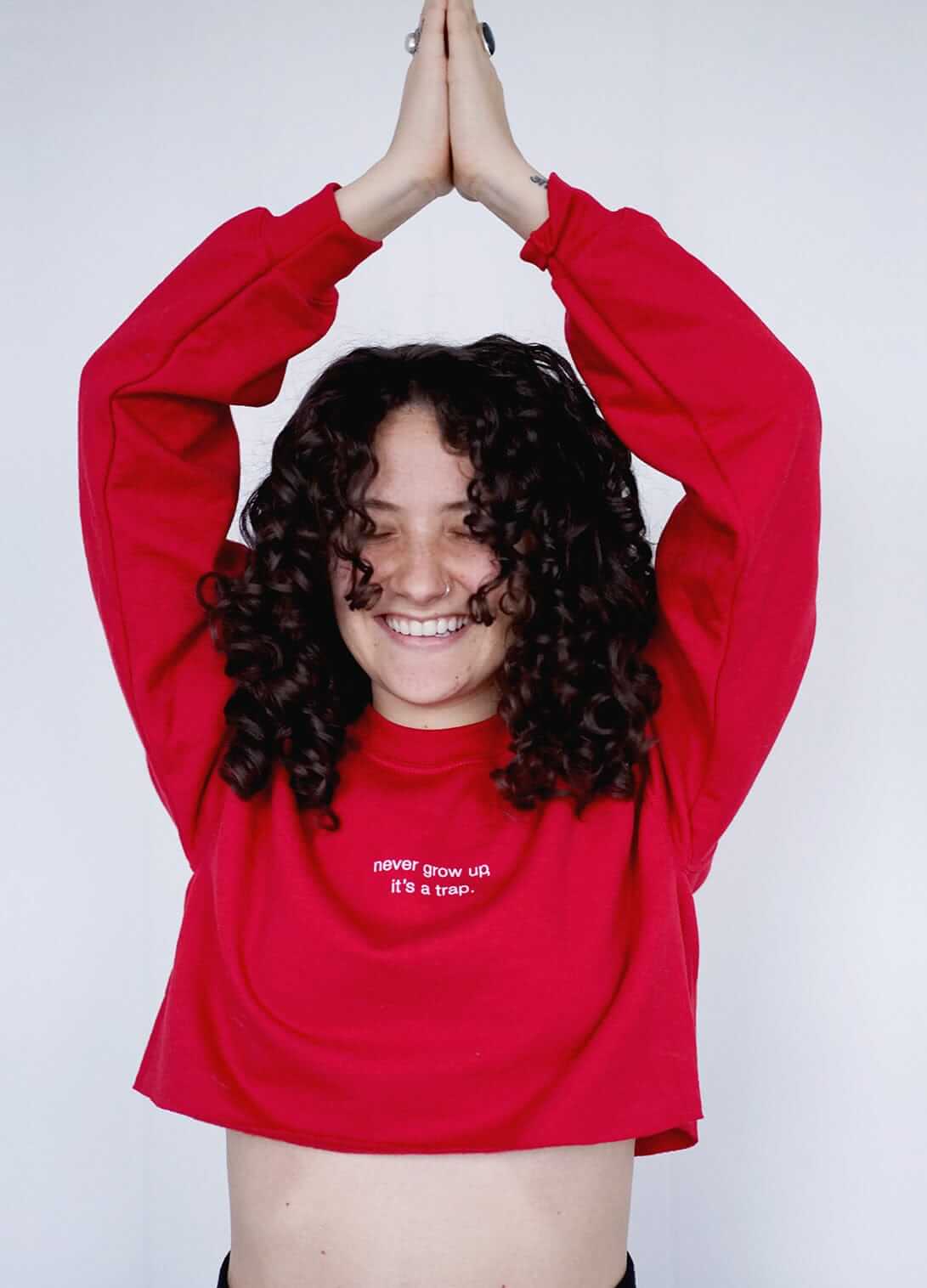 Never Grow Up Sweatshirt