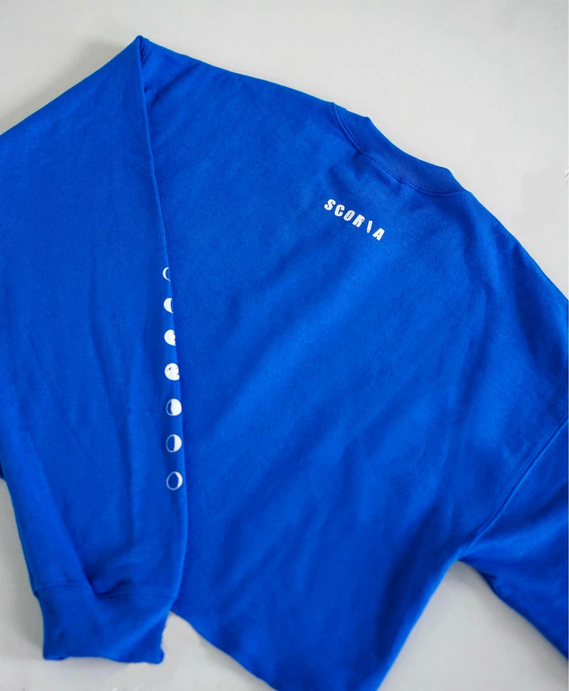 Moon Phases Blue Sweatshirt