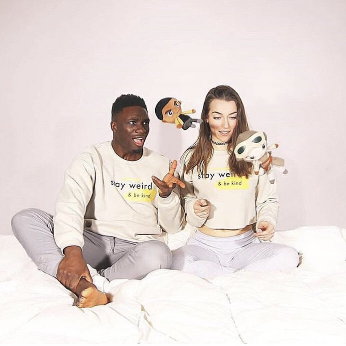 Stay Weird & Be Kind Sweatshirt - Scoria