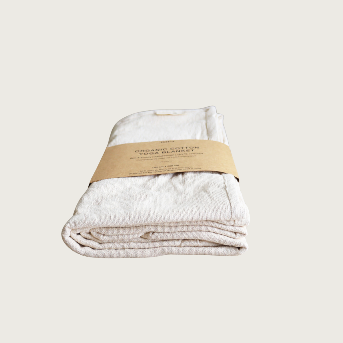 Standard Organic Cotton Yoga Blanket | Firm |  GOTS Certified | Eco-Friendly