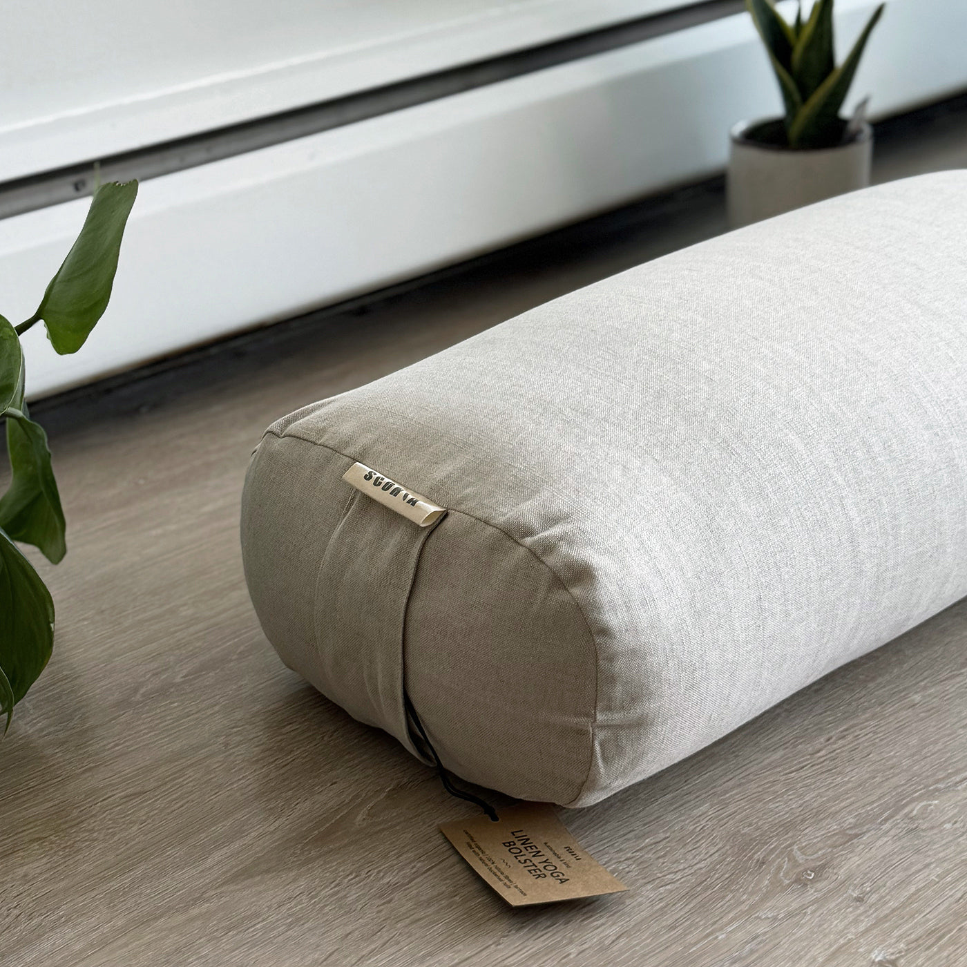 Rectangular Linen Yoga Bolster | Natural & Organic | 100% Linen