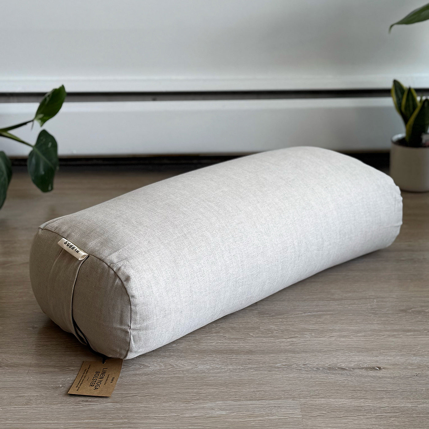 Rectangular Linen Yoga Bolster | Natural & Organic | 100% Linen