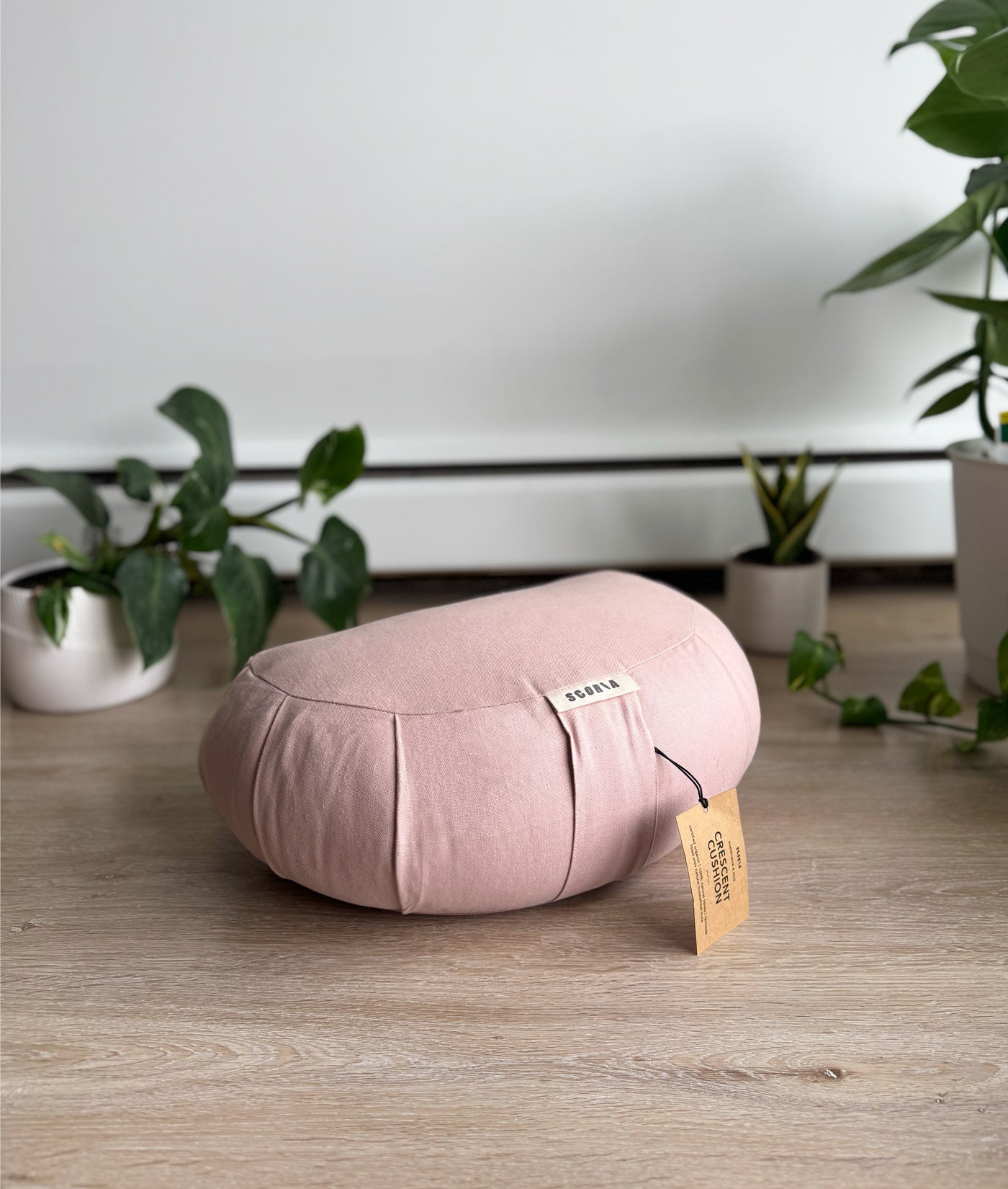 Coussin de méditation Crescent Natural | Sandy White 