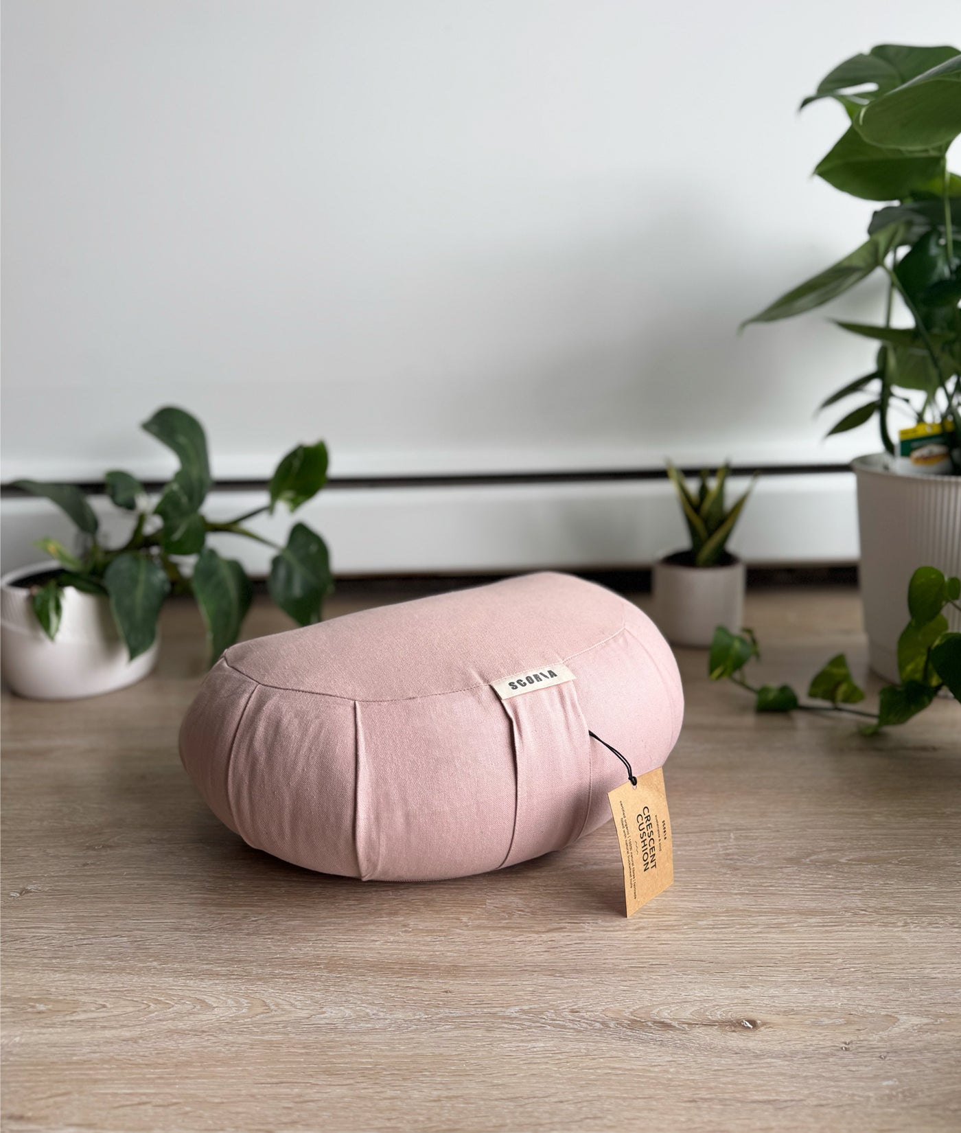 Coussin de méditation Crescent Natural | Sandy White 