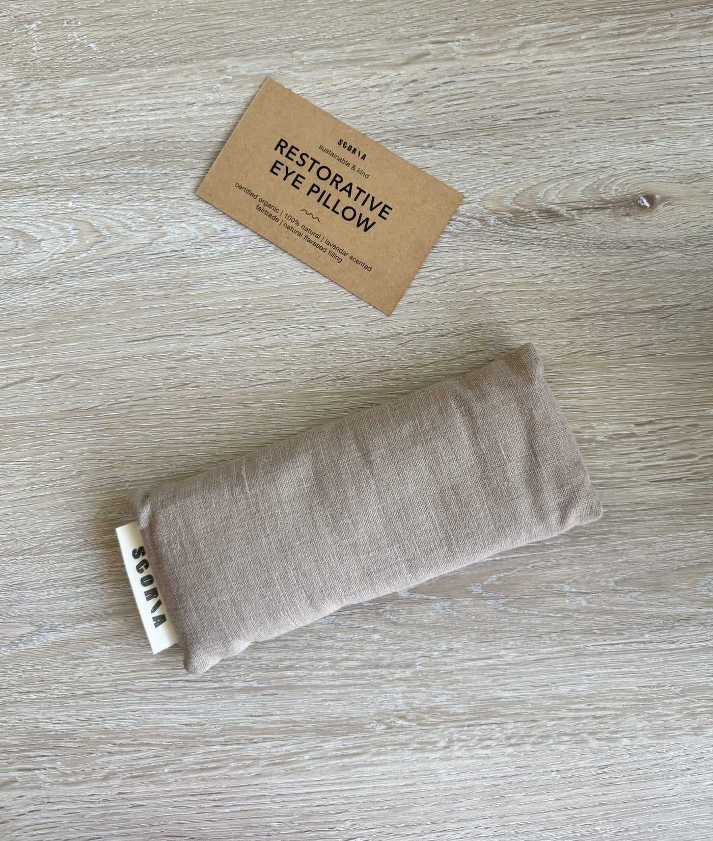 Coussin pour les yeux - Gris ombré | Naturel et biologique | Parfum lavande 