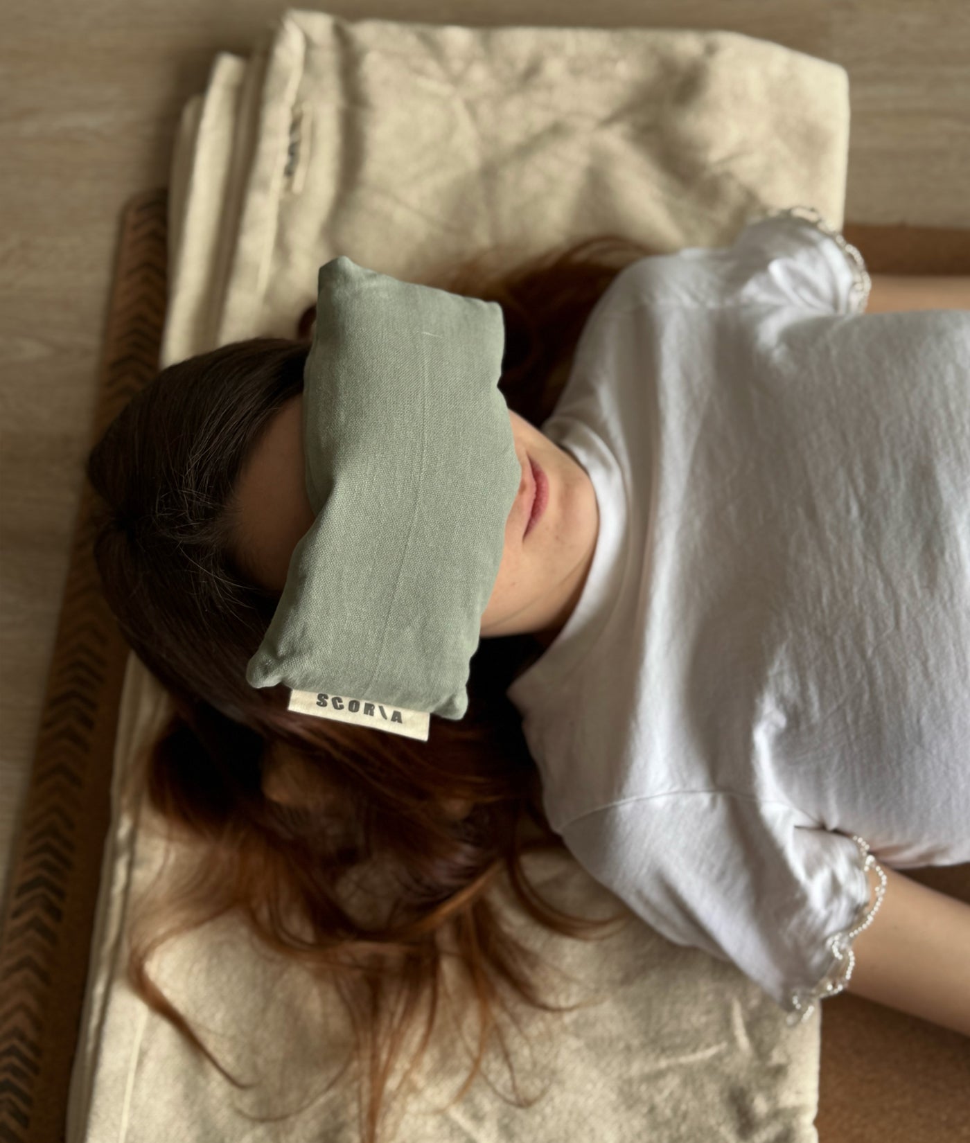 Eye Pillow - Sage Green | Natural & Organic | Lavender Scented