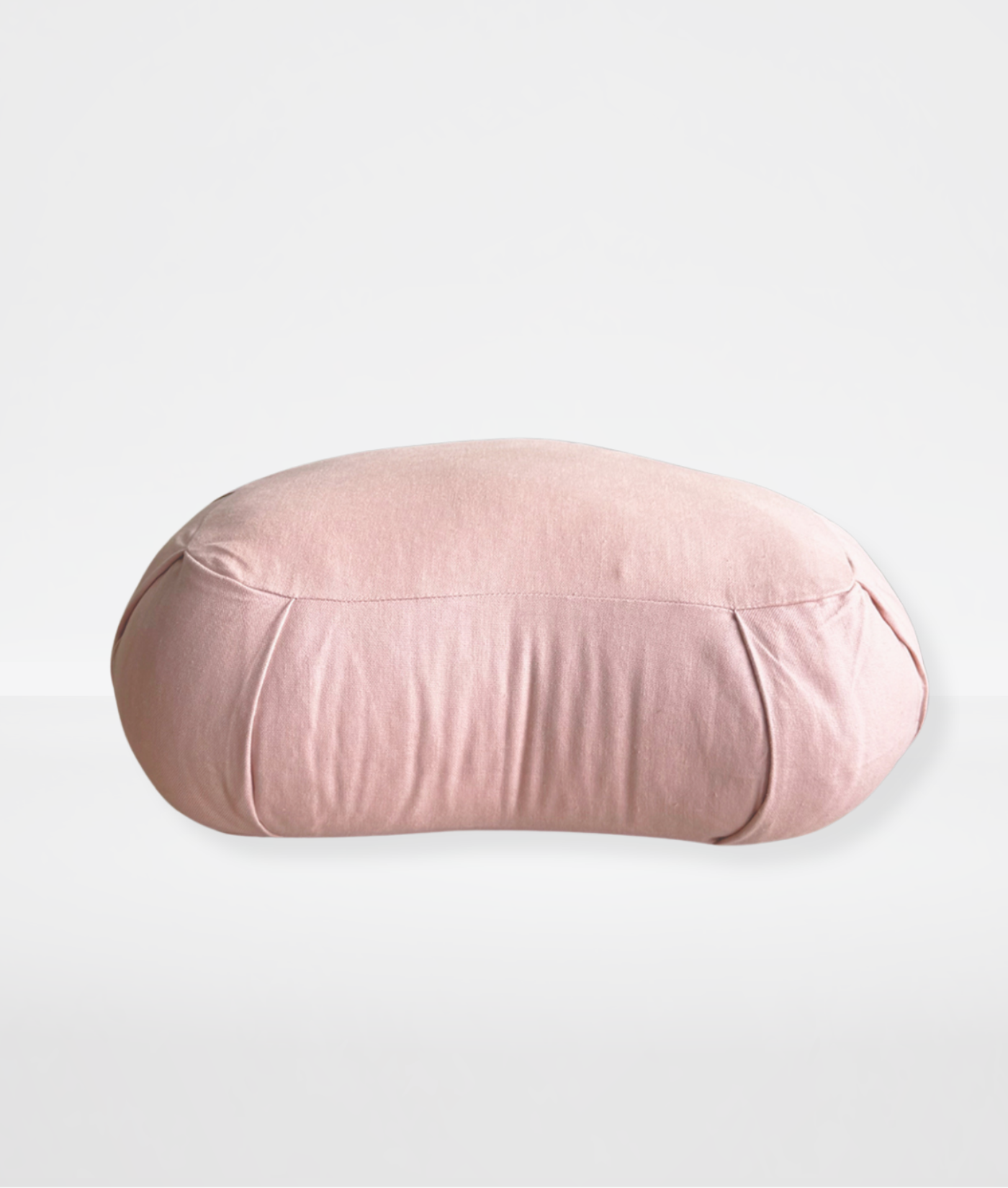 Crescent Natural Meditation Cushion | Soft Pink