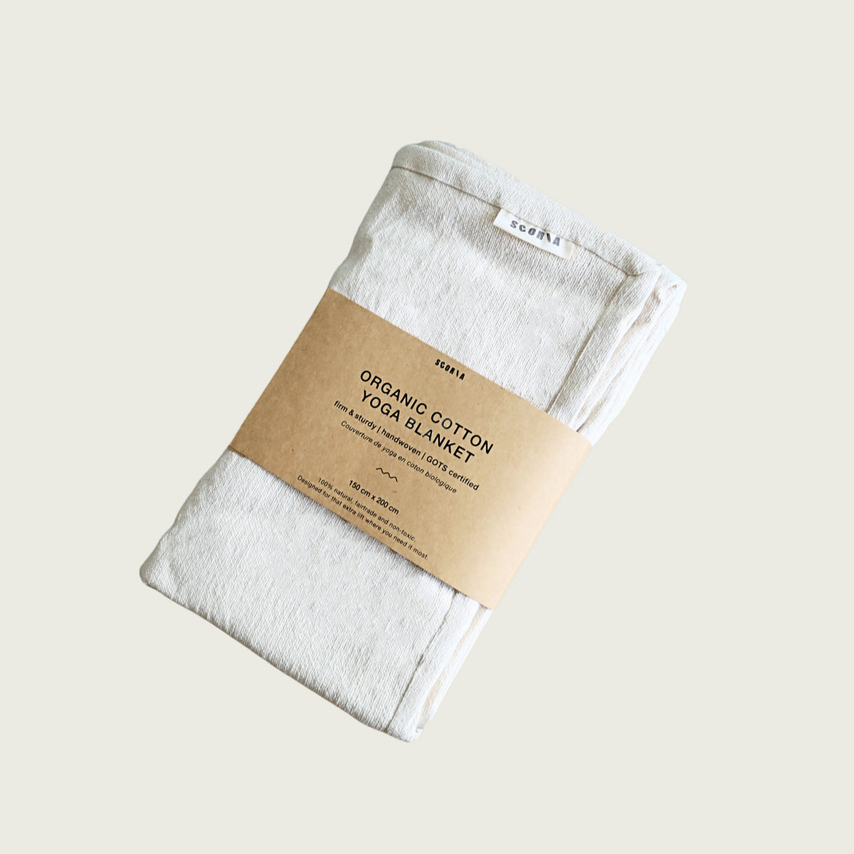 Standard Organic Cotton Yoga Blanket | Firm |  GOTS Certified | Eco-Friendly