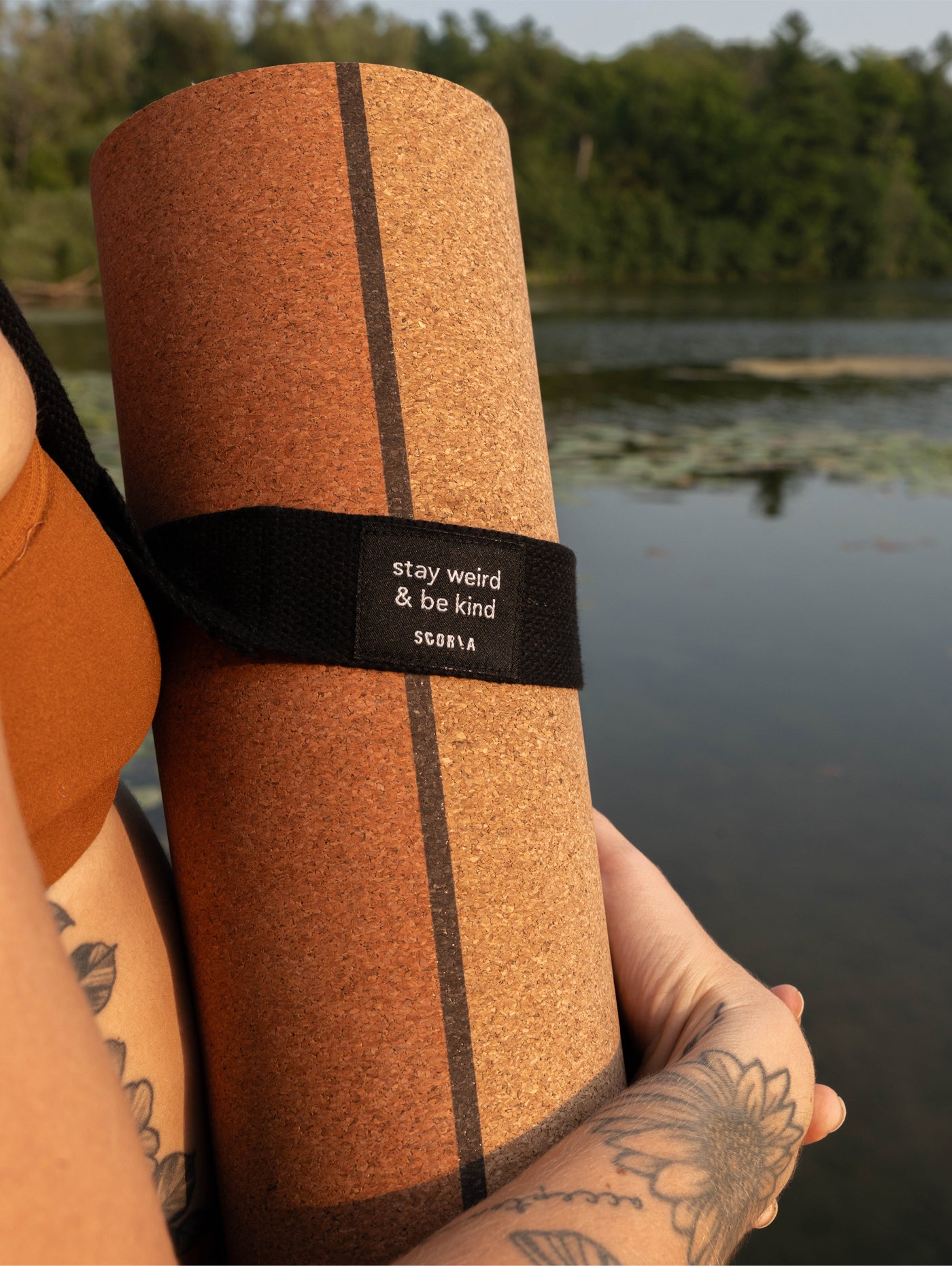 Tree of Life Alignment Cork Yoga Mat | 4.5MM