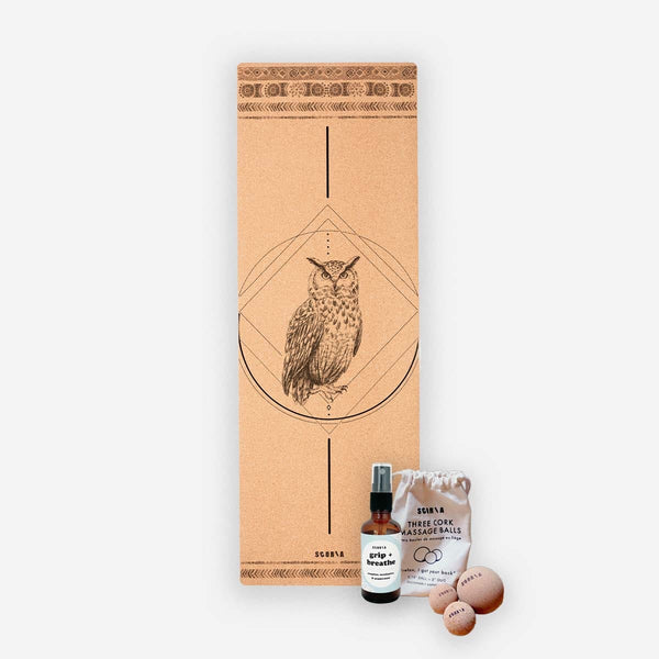 The Nature Lover Pack: Owl Mat + Massage Balls + Breathe Spray