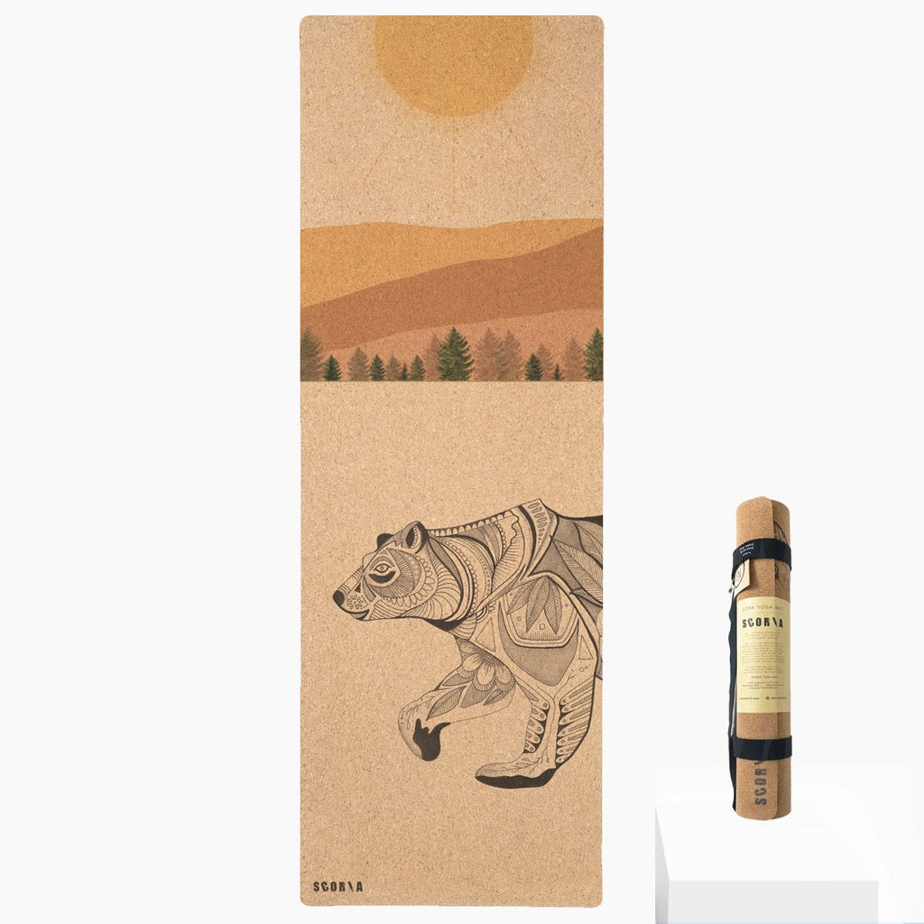 Go Green With Our Natural Ananday Cork Yoga Mat: Eco-friendly, Non