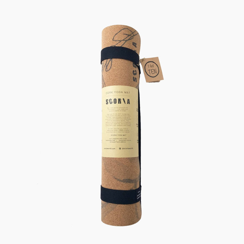 X-TALL Blossom Cork Yoga Mat | 6'7 Long | 4.5MM