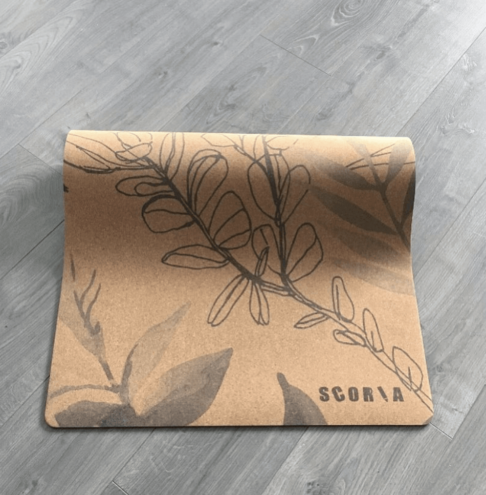 Scoria Blossom Cork Yoga Mat Best & Kindest Yoga Mats Scoria Canada