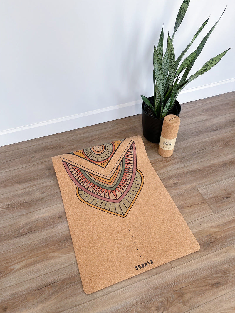 Mandala Cork Yoga Mat | 4.5MM | Collab Edition