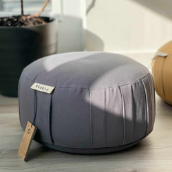 Zafu Natural Meditation Cushion | Shadow Grey