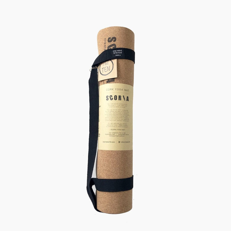 Standard Essential Cork Yoga Mat (4.5MM / OR 3.5MM) - Scoria