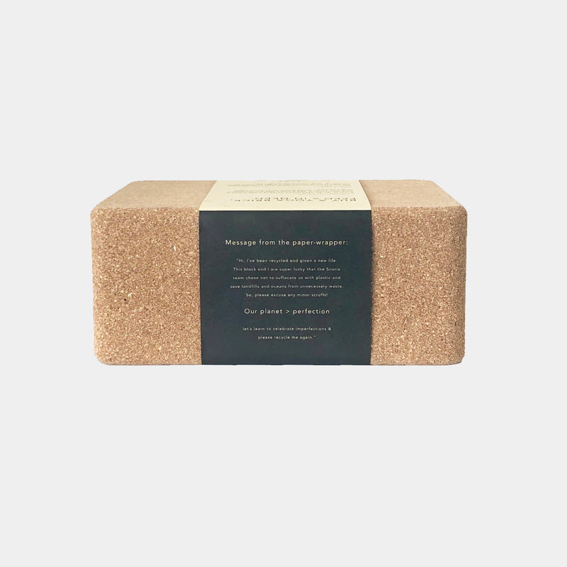 cork yoga block scoria