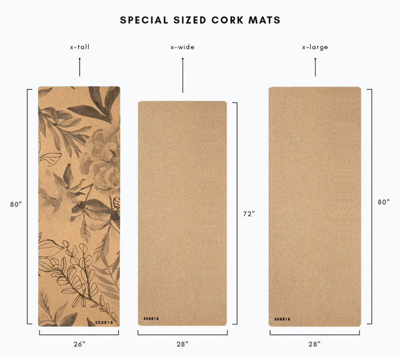 X-WIDE Essential Cork Yoga Mat | 4.5MM