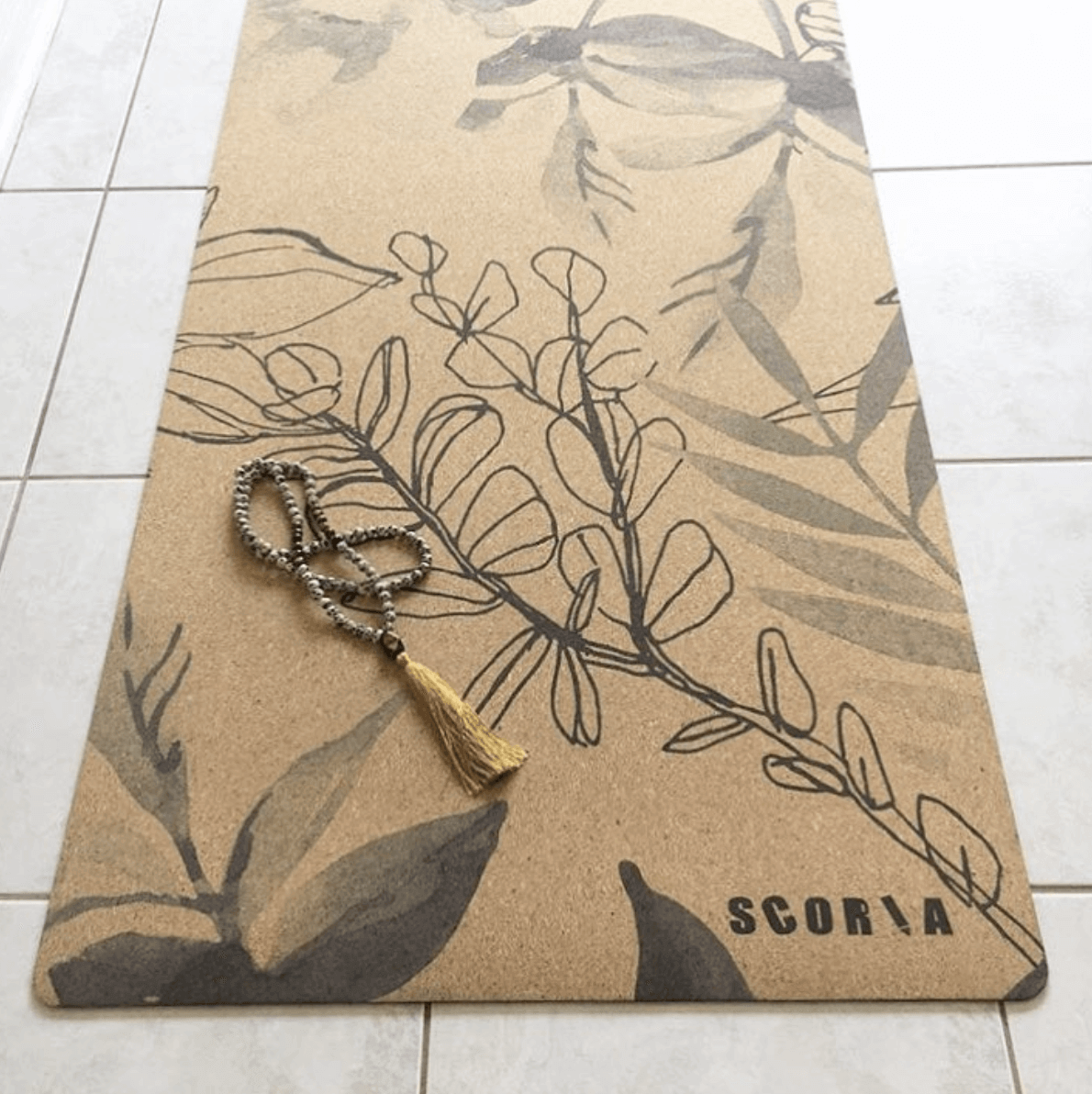 Scoria Blossom Cork Yoga Mat Best & Kindest Yoga Mats Scoria Canada