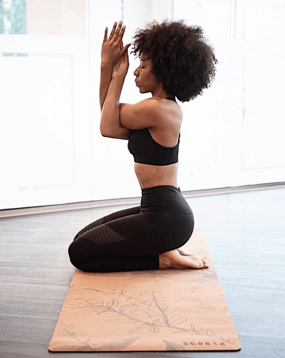 Scoria Blossom Cork Yoga Mat Best & Kindest Yoga Mats Scoria Canada