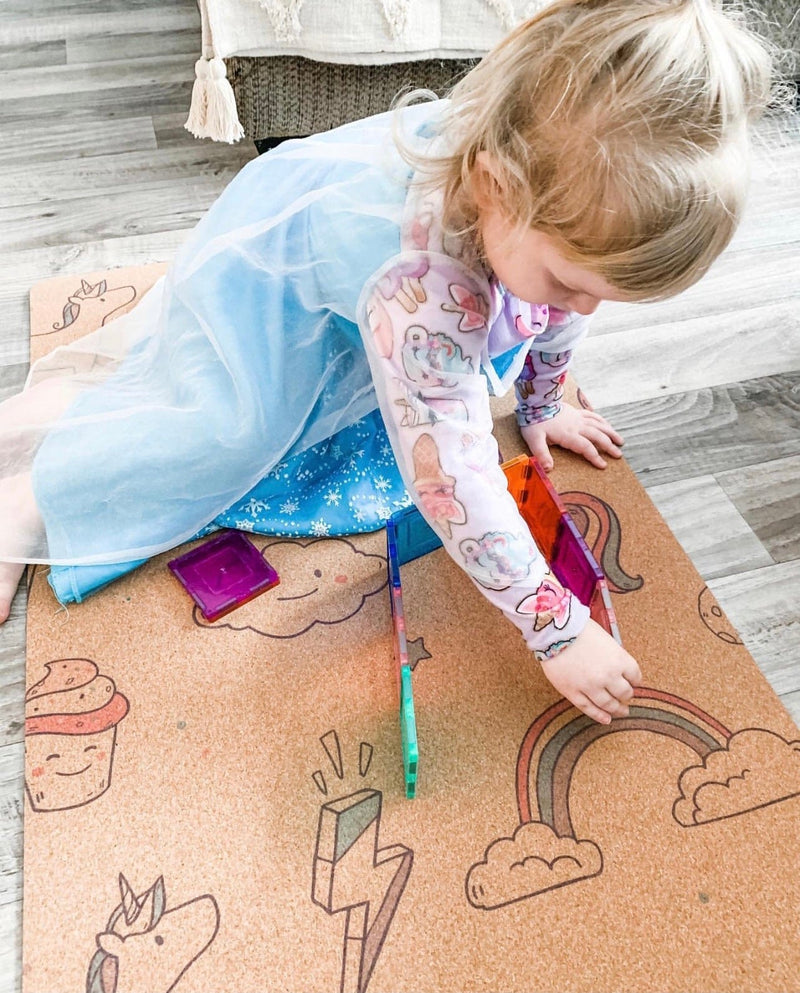 Kids BIG Cork Yoga & Non-Toxic Play Mat