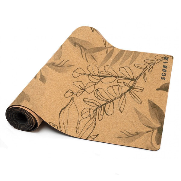 Blossom Cork Yoga Mat (4.5MM) - Scoria