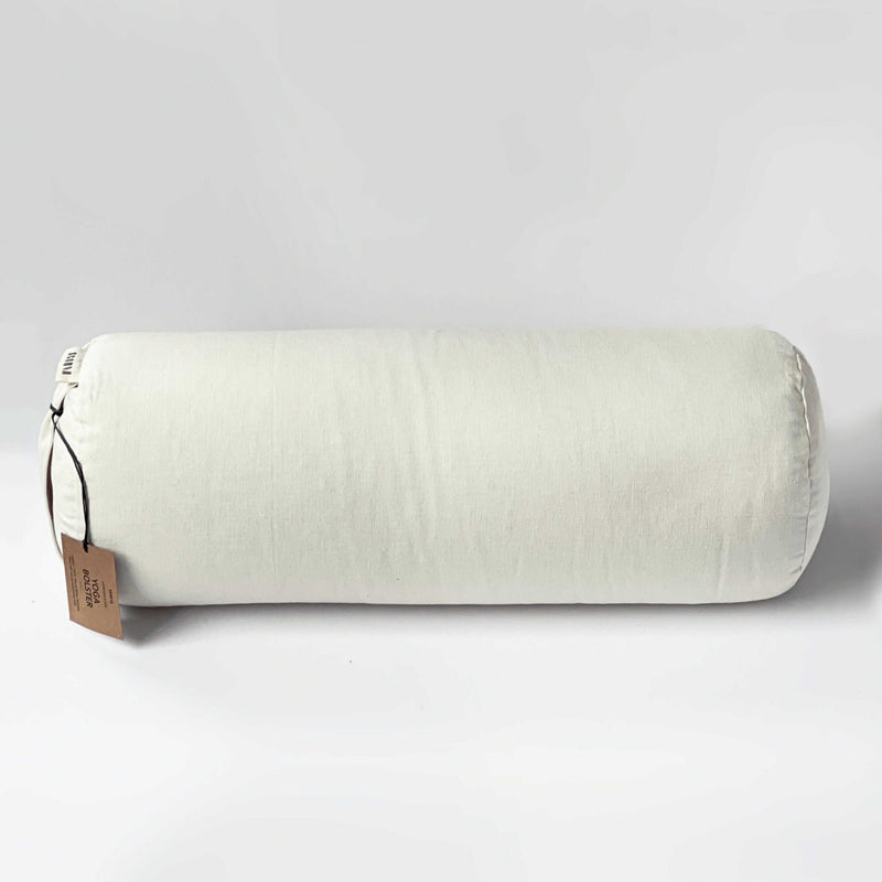 Natural & Organic Yoga Bolster | Sandy White