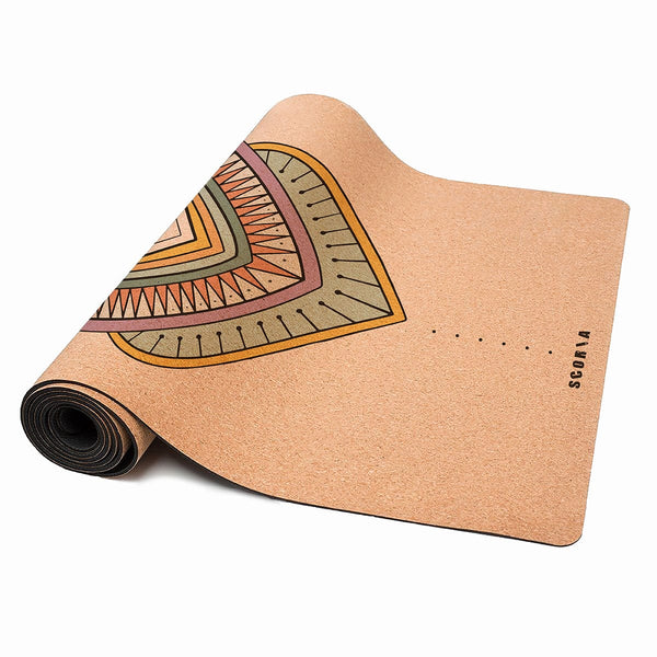 7 Chakra Premium Cork Yoga Mat – EcoCornerIndia