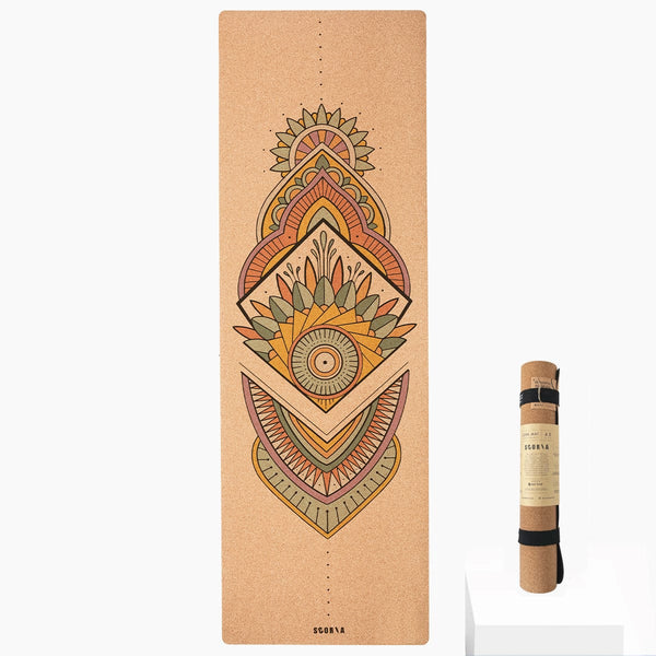 7 Chakra Premium Cork Yoga Mat – EcoCornerIndia