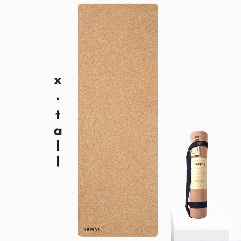 X-TALL Essential Cork Yoga Mat | 6′7 long | 4.5MM